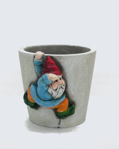 Cement Gnome plant pot